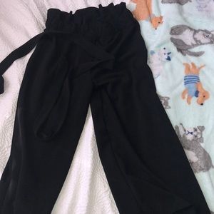 Black wide  legged pants